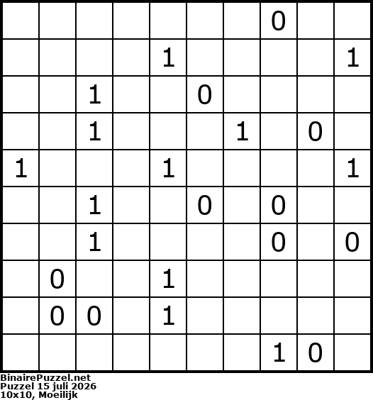 Binaire Puzzel
