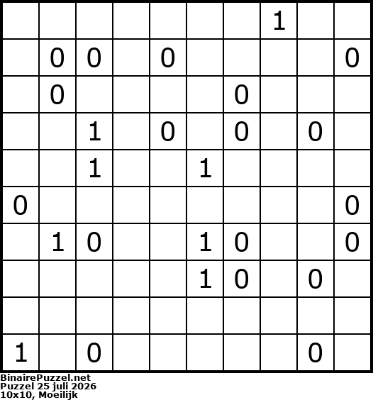Binaire Puzzel