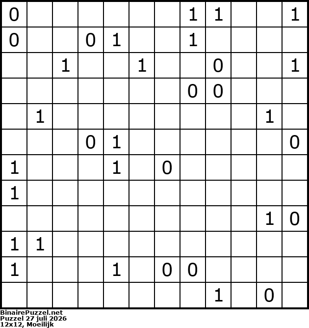 Binaire Puzzel