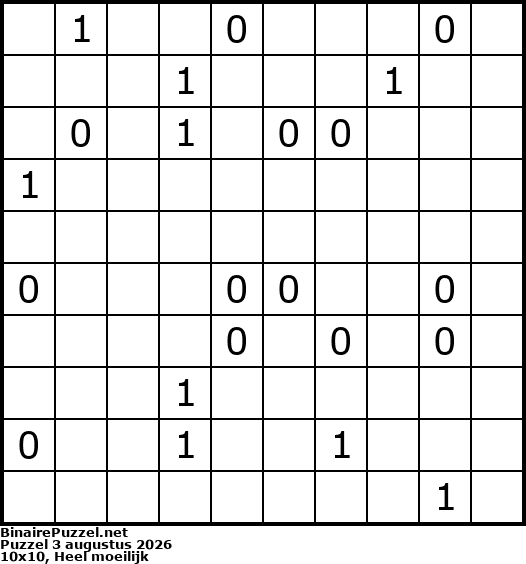 Binaire Puzzel