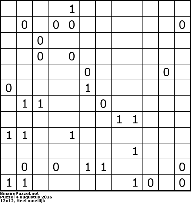 Binaire Puzzel