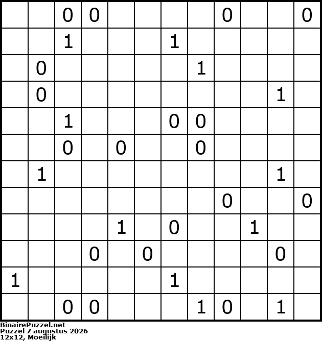 Binaire Puzzel