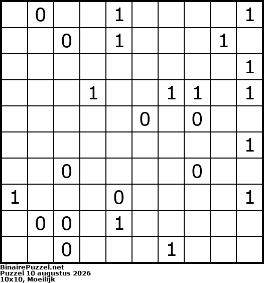 Binaire Puzzel
