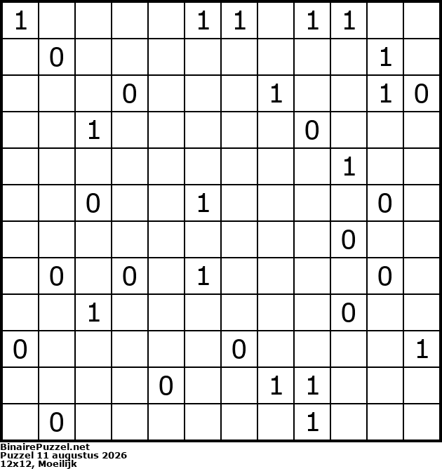 Binaire Puzzel