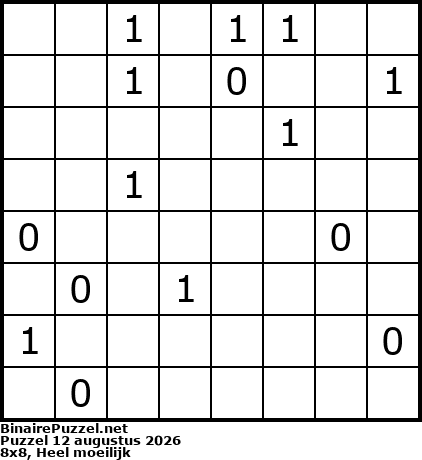 Binaire Puzzel