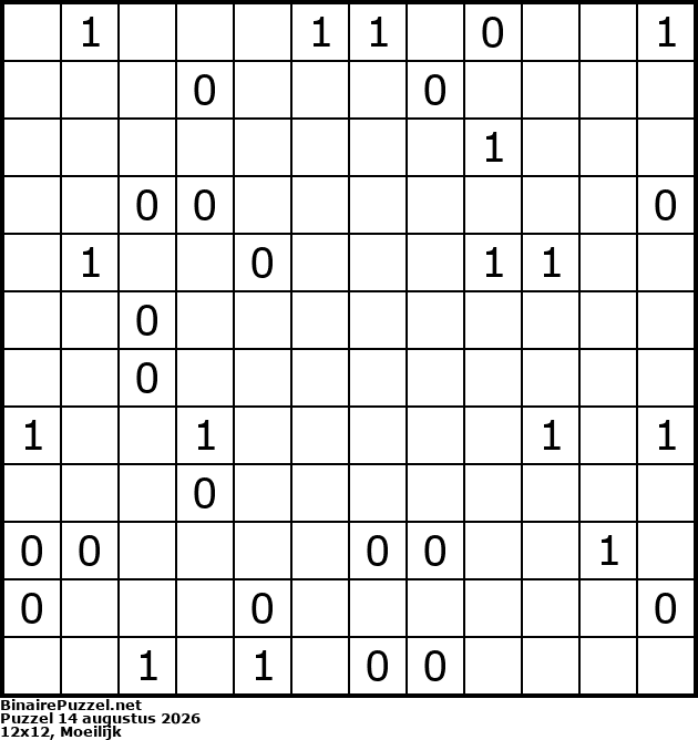 Binaire Puzzel
