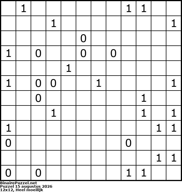 Binaire Puzzel