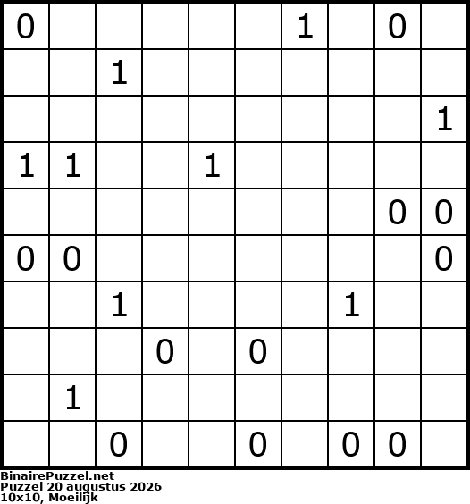 Binaire Puzzel