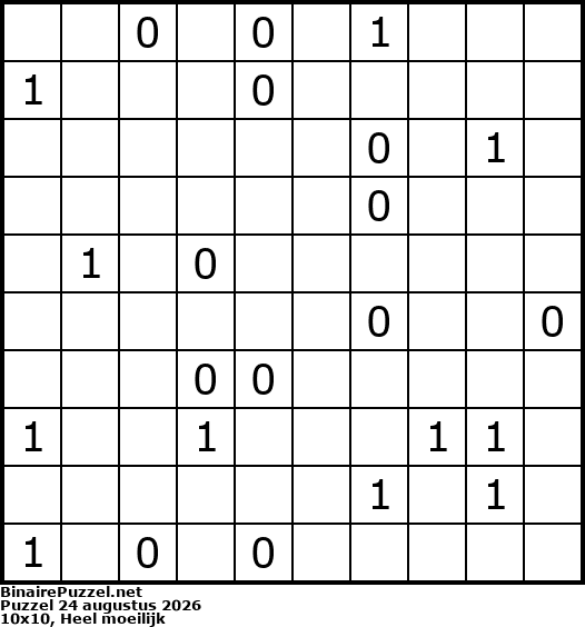 Binaire Puzzel