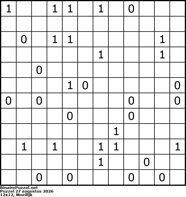 Binaire Puzzel