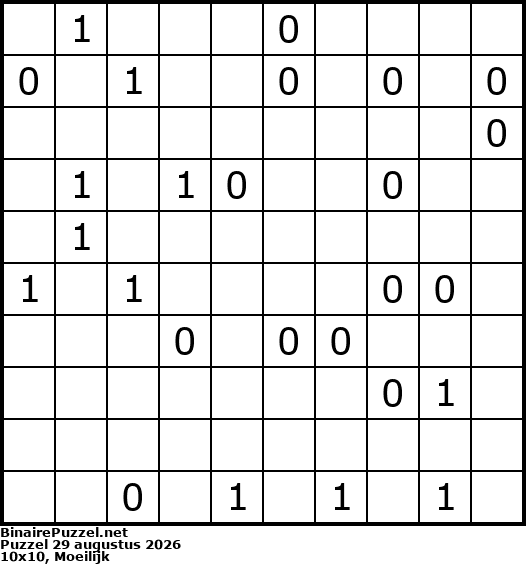 Binaire Puzzel
