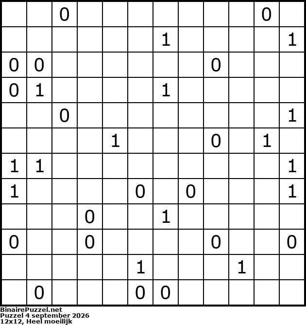 Binaire Puzzel