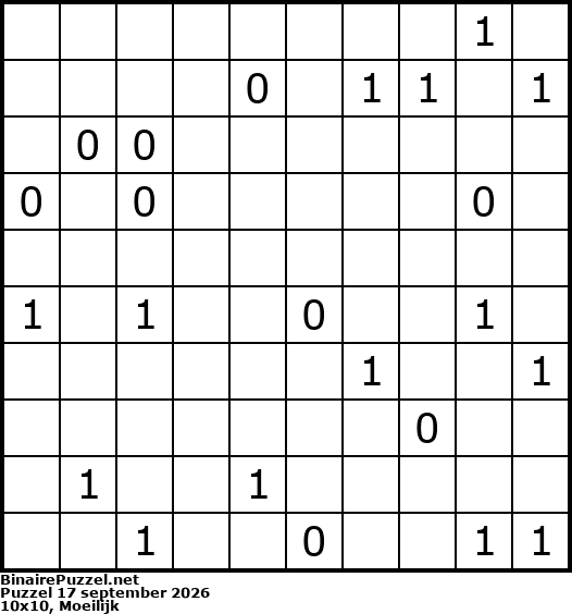 Binaire Puzzel