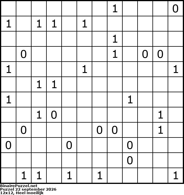 Binaire Puzzel