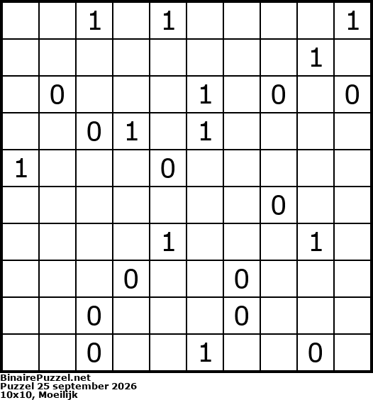 Binaire Puzzel
