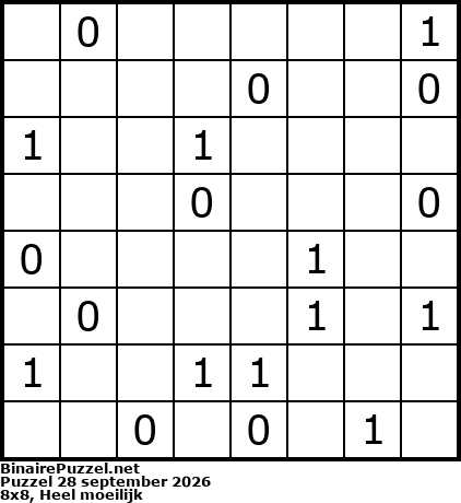 Binaire Puzzel