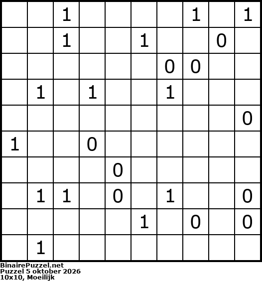 Binaire Puzzel
