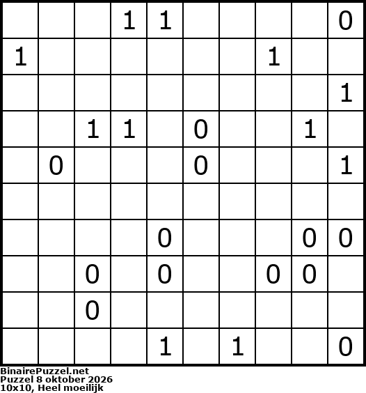Binaire Puzzel