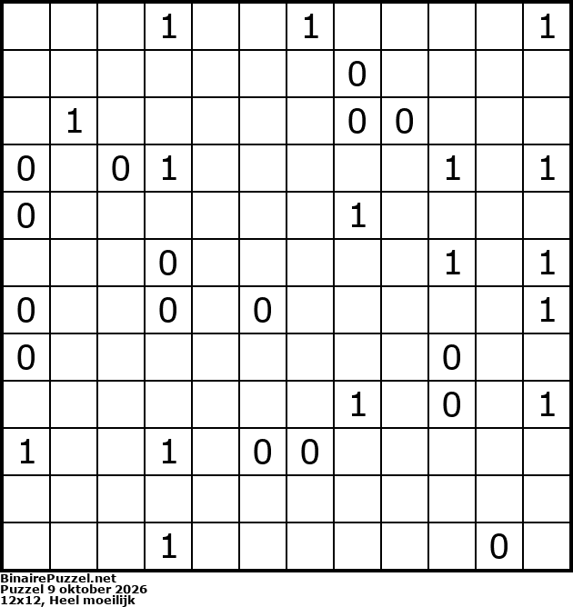 Binaire Puzzel