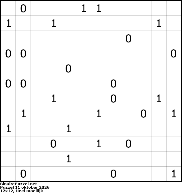 Binaire Puzzel