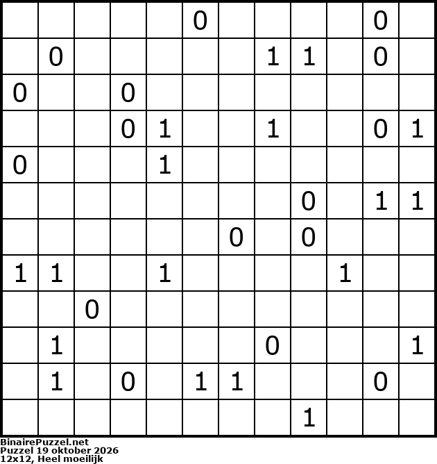 Binaire Puzzel