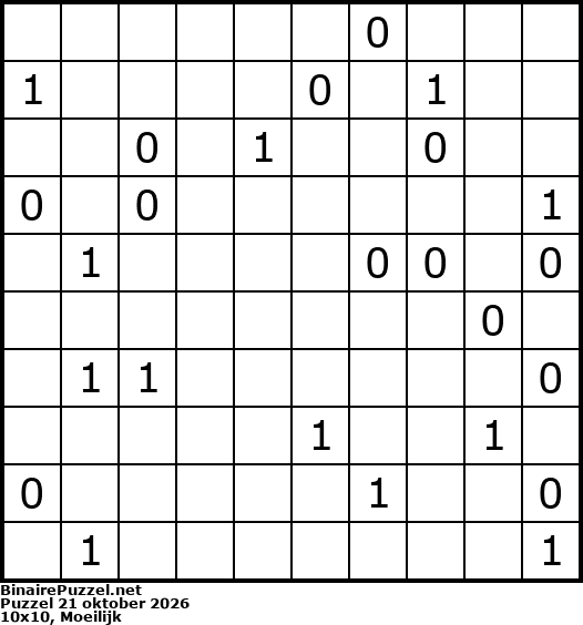 Binaire Puzzel