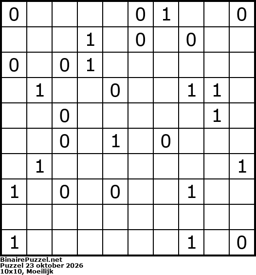 Binaire Puzzel