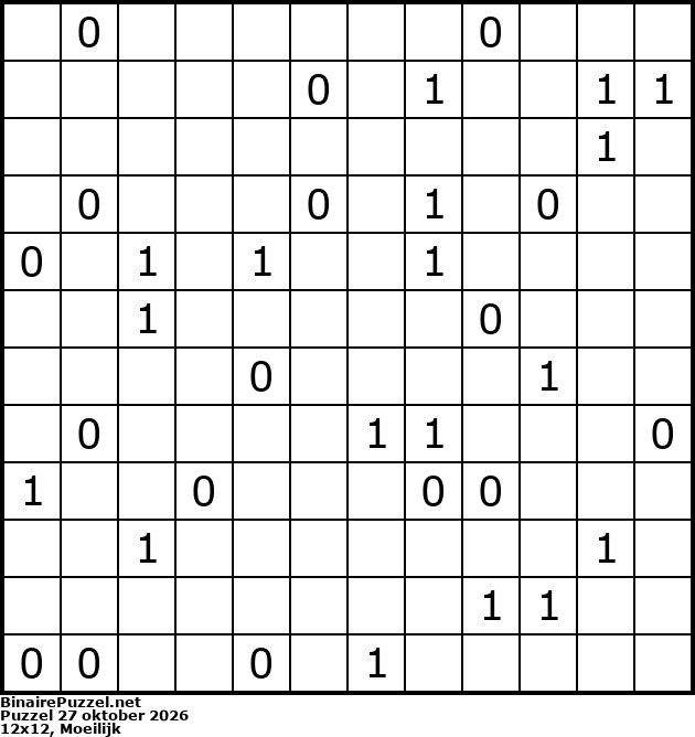 Binaire Puzzel
