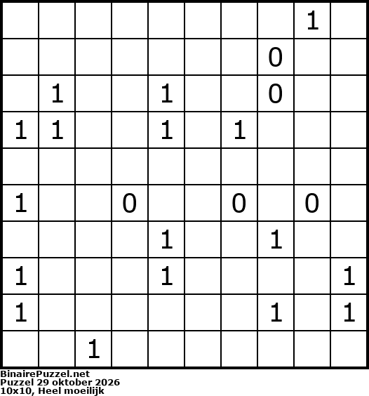 Binaire Puzzel