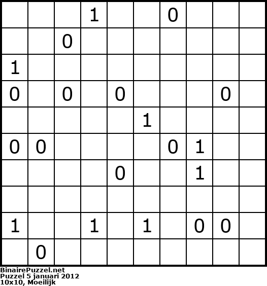 Binaire Puzzel