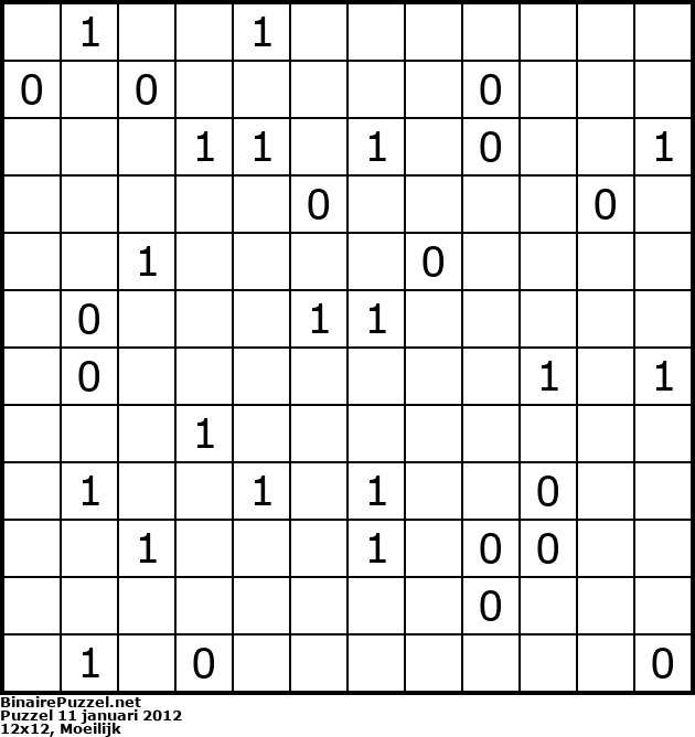 Binaire Puzzel