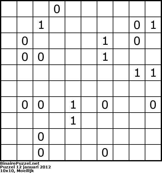 Binaire Puzzel