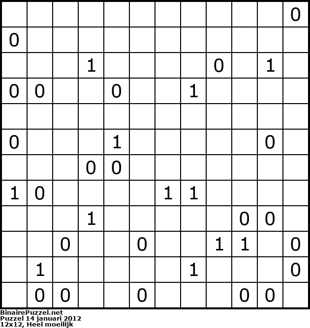 Binaire Puzzel