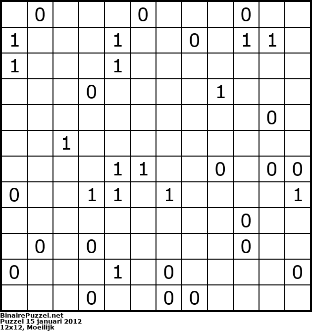 Binaire Puzzel