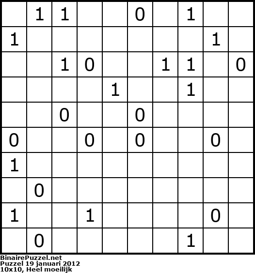 Binaire Puzzel