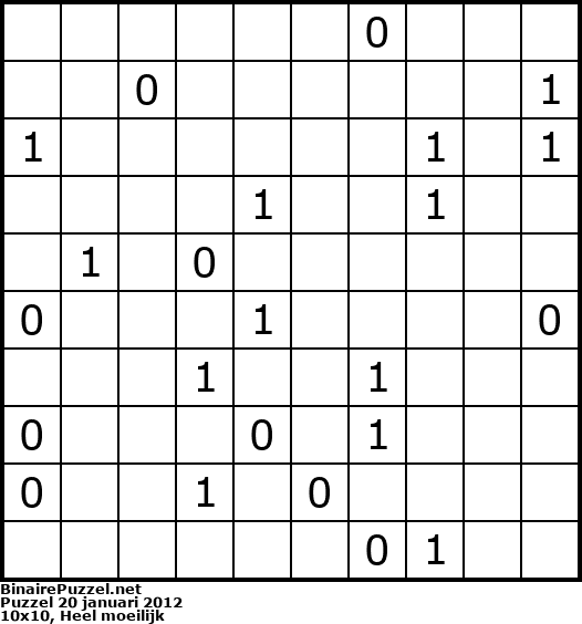 Binaire Puzzel