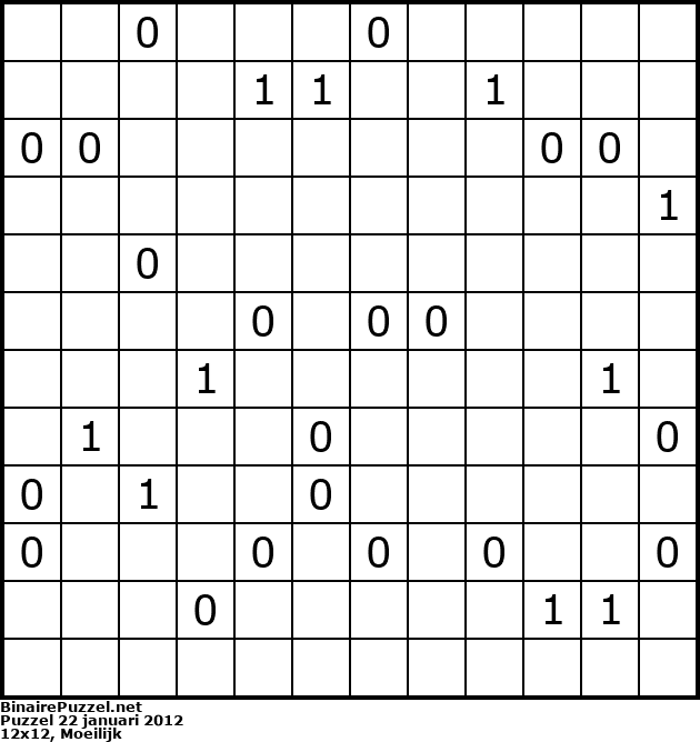 Binaire Puzzel