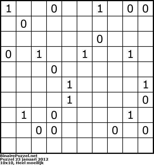 Binaire Puzzel