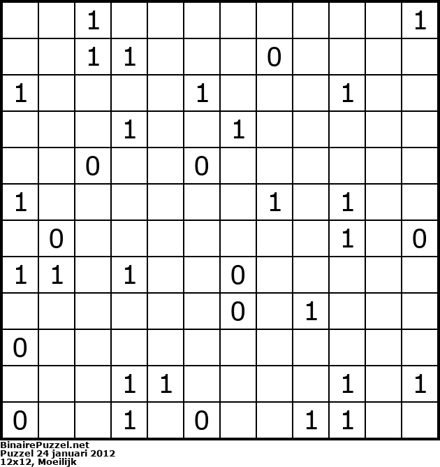 Binaire Puzzel