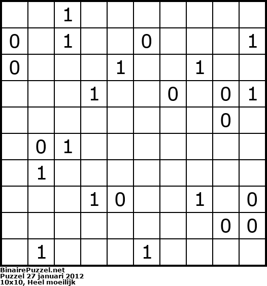 Binaire Puzzel