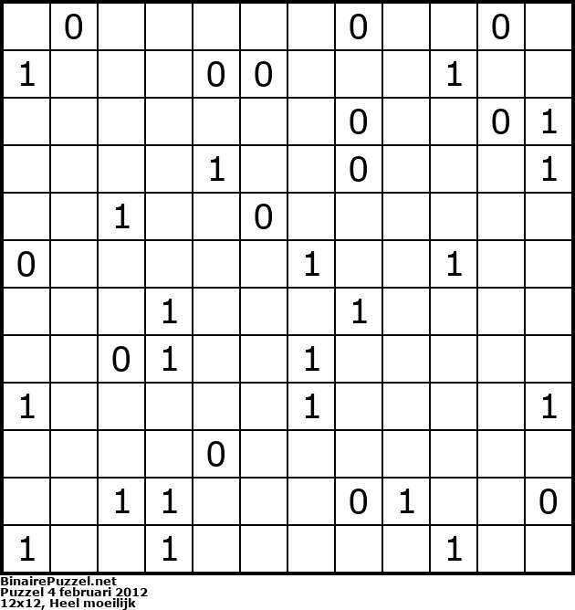 Binaire Puzzel