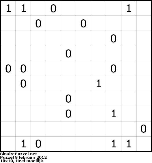 Binaire Puzzel