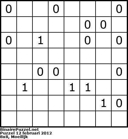 Binaire Puzzel
