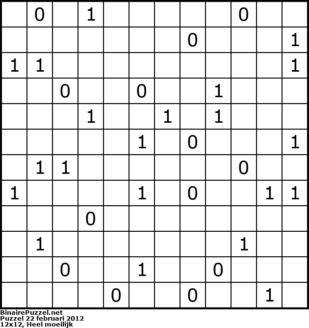 Binaire Puzzel