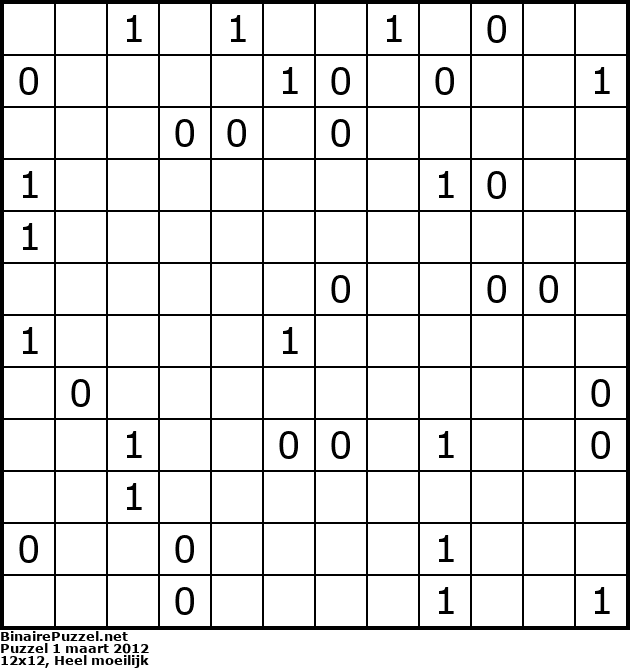 Binaire Puzzel