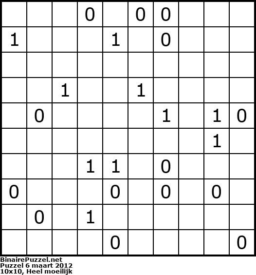 Binaire Puzzel