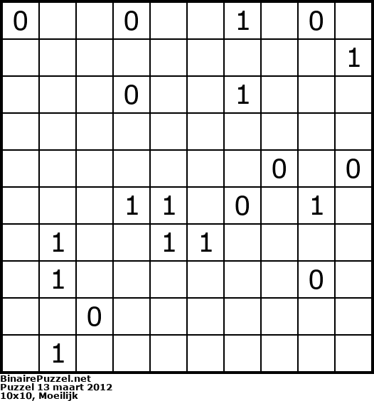 Binaire Puzzel