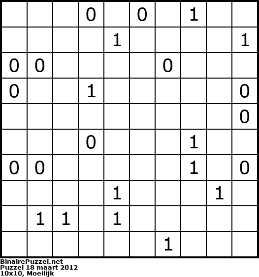 Binaire Puzzel