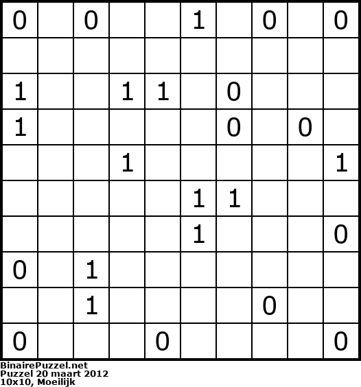 Binaire Puzzel