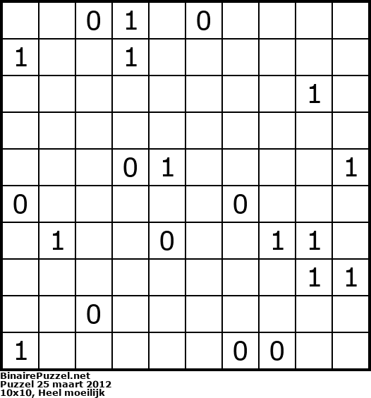 Binaire Puzzel
